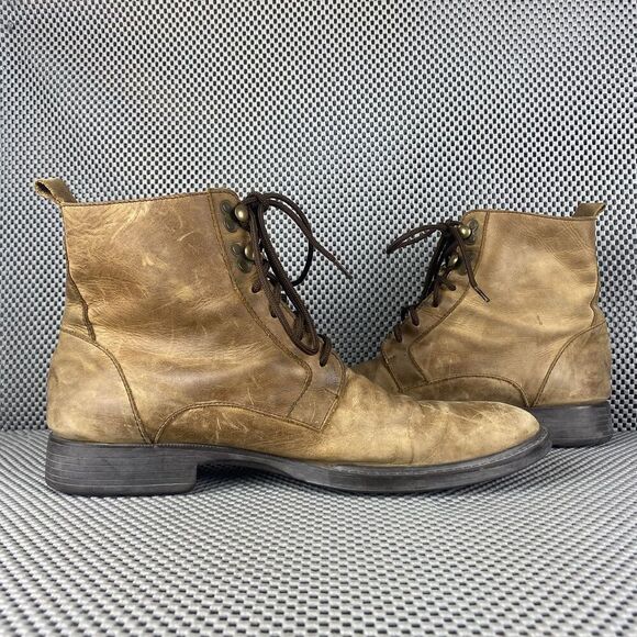 Velez Chukka Boots Mens Size 42 Brown Leather Lace Up Casual - Picture 3 of 10